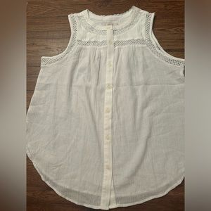 White Sleeveless Top